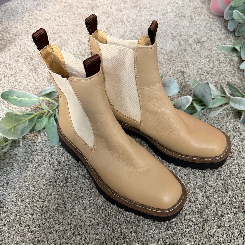 Sam Edelman Laguna Chelsea Boots Tan Leather Size 6 - Picture 2 of 8